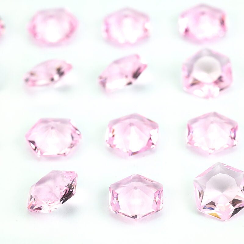 Light Pink Heart Gems