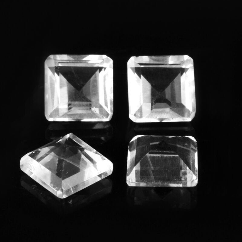 קריסטל קוורץ - ריבוע - חיתוך פסט